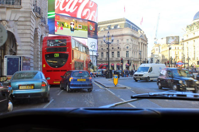Crazy driving in London